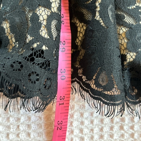 Neiman Marcus Target strapless, black lace whimsigoth holiday mini dress 6 - Picture 16 of 16